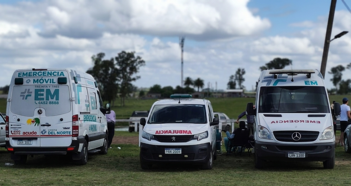 Coordinación con servicio aeromédico durante operativo nocturno
